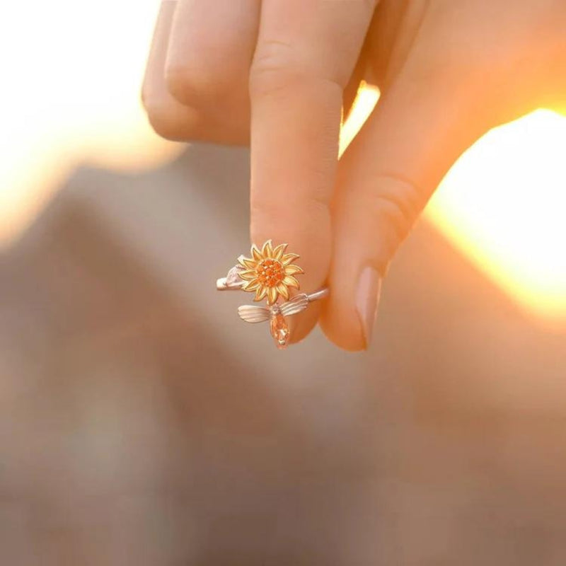 Anillo Giratorio de Girasol